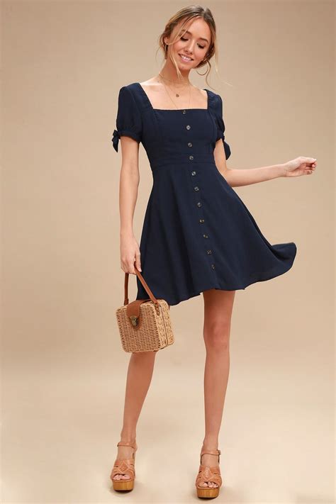 navy blue dress outfit ideas.